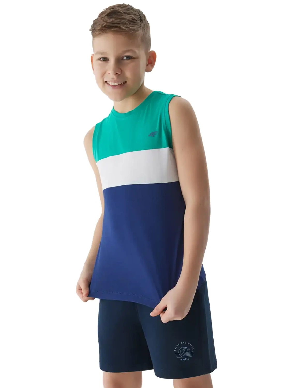 Koszulka dziecięca 4F 4FJWSS24TSLEM038-41S