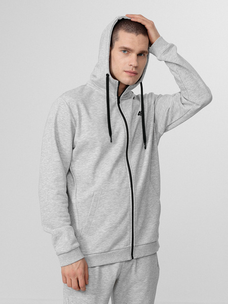 Bluza męska z kapturem rozpinana 4F H4L22-BLM353-27M