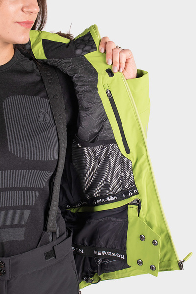 Kurtka damska BERGSON ICEBIRD STX LIME BRG00038