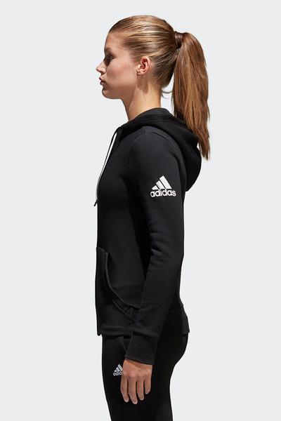 Bluza damska z kapturem rozpinana adidas ESS SOLID FZ HD S97085