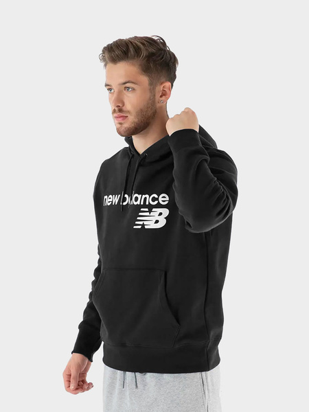 Bluza męska z kapturem NEW BALANCE MT03910-BK