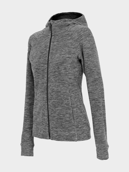 Bluza damska z kapturem rozpinana polarowa 4F H4L22-PLD351-24M