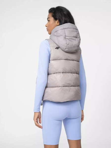 Kurtka damska puchowa bezrękawnik 4F 4FSS23TDJAF092-82S