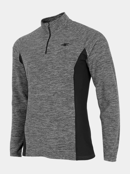 Bluza męska z kapturem rozpinana polarowa 4F H4Z22-BIMP011-24M