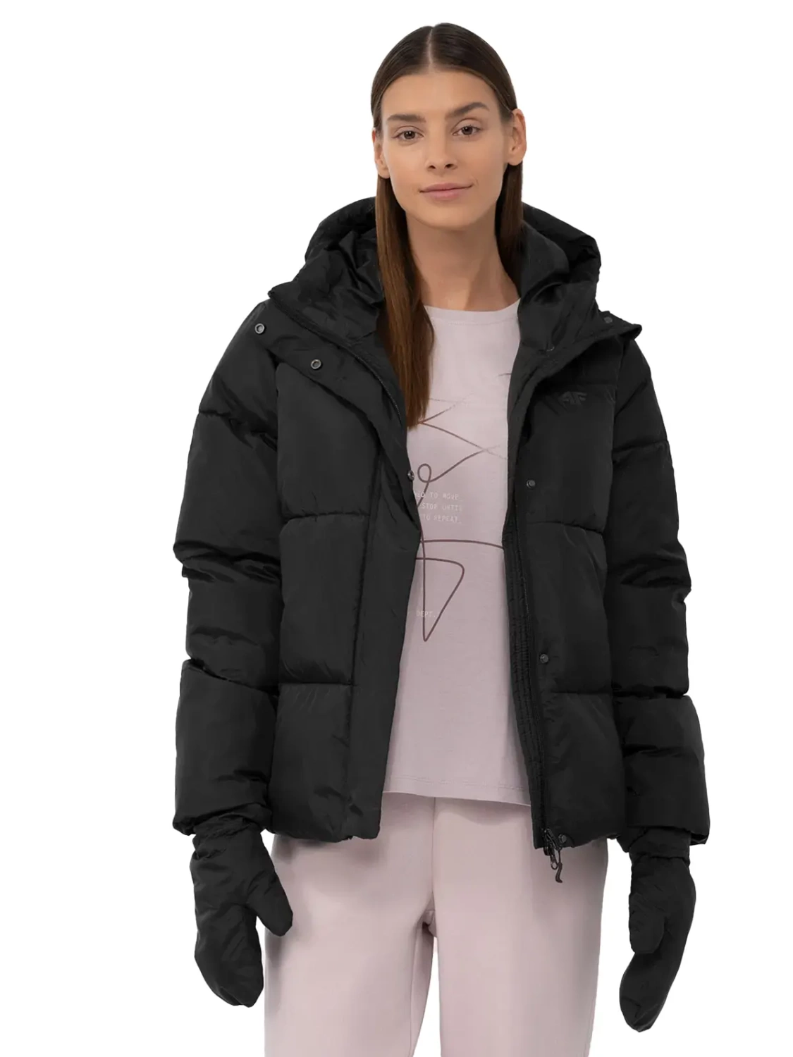 Kurtka damska zimowa puchowa 4F 4FAW23TDJAF234-20S