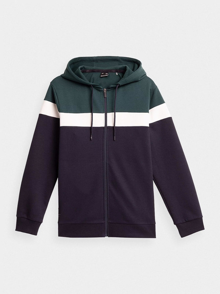 Bluza męska z kapturem rozpinana 4F H4L21-BLM012-30S
