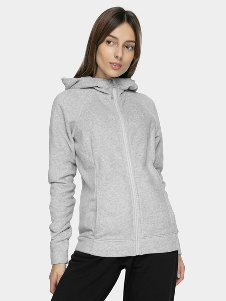 Bluza damska z kapturem rozpinana polarowa 4F NOSH4-PLD351-27M