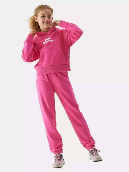Spodnie dresowe dziecięce 4F 4FJAW23TTROF426-55S 