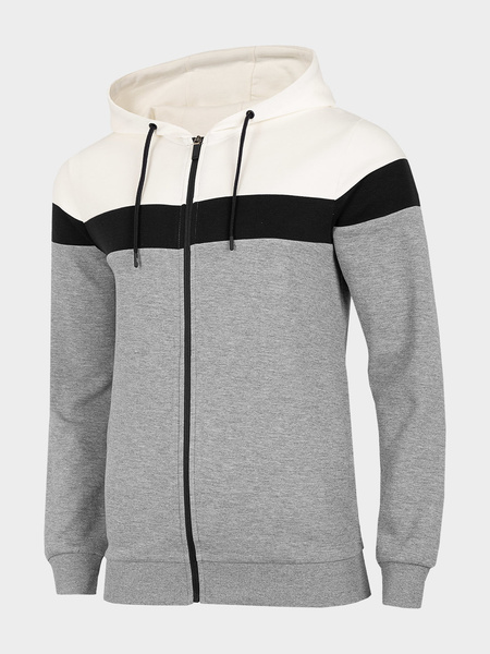 Bluza męska z kapturem rozpinana 4F H4L21-BLM012-25M