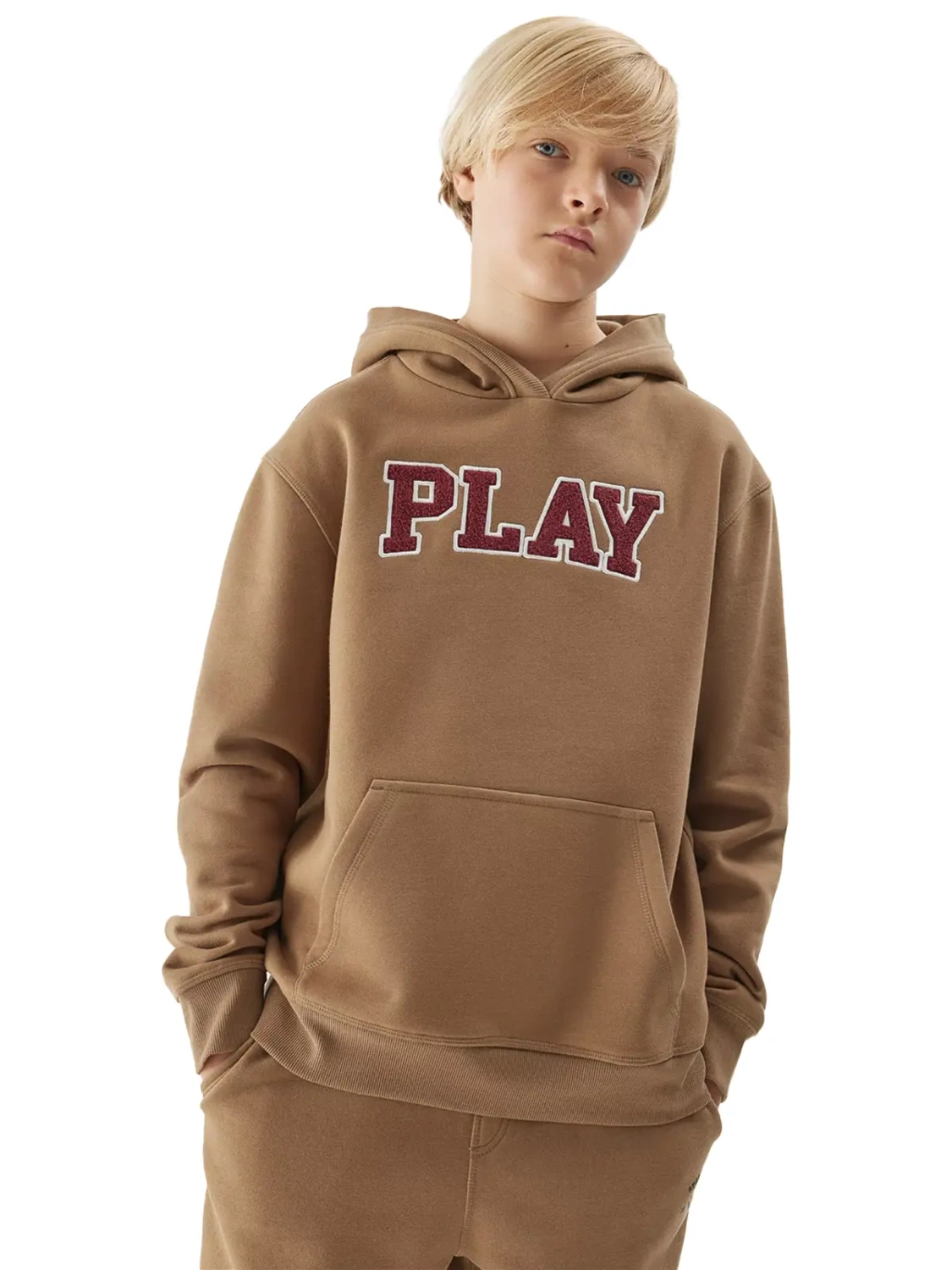 Bluza dziecięca z kapturem 4F 4FJAW23TSWSM652-83S