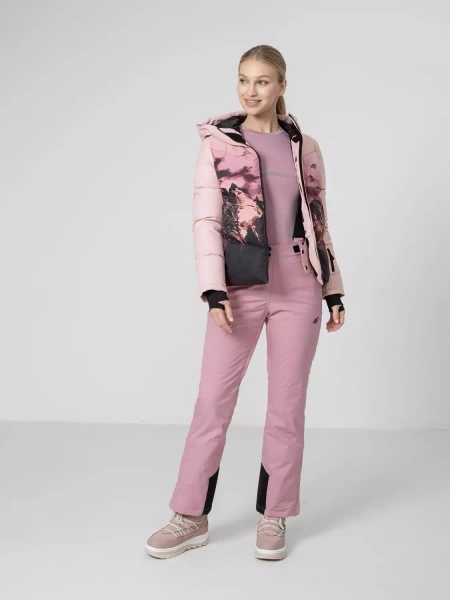 Kurtka damska zimowa puchowa narciarska 4F H4Z22-KUDN004-56S