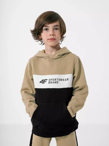 Bluza dziecięca z kapturem 4F HJZ22-JBLM003-82S
