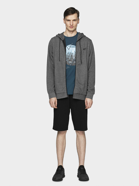 Bluza męska z kapturem rozpinana 4F H4L21-BLM016-23P