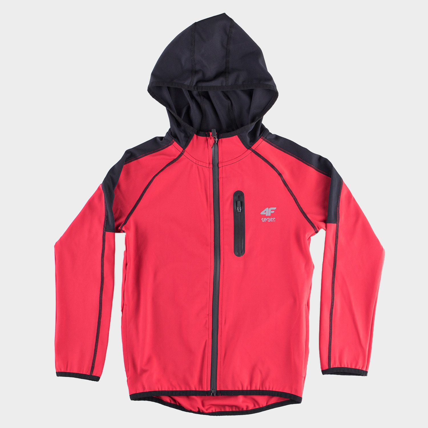 Bluza dziecięca z kapturem rozpinana 4F HJZ20-JBLM009-62S