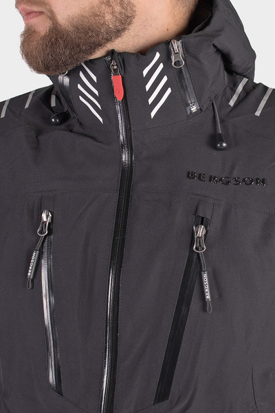 Kurtka męska BERGSON RACE-X BLACK BRG00036
