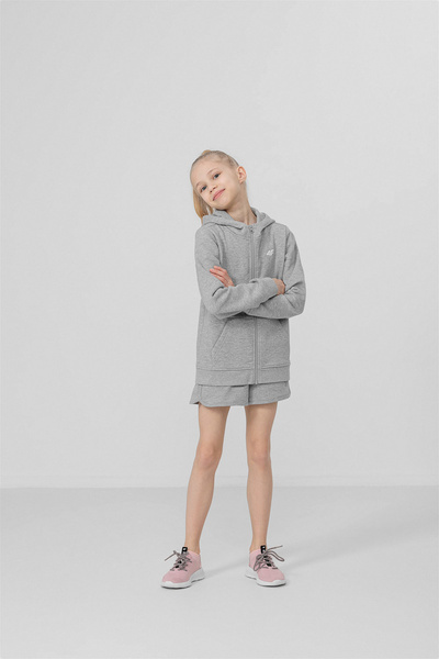 Bluza dziecięca z kapturem rozpinana 4F  HJL22-JBLD001-27M