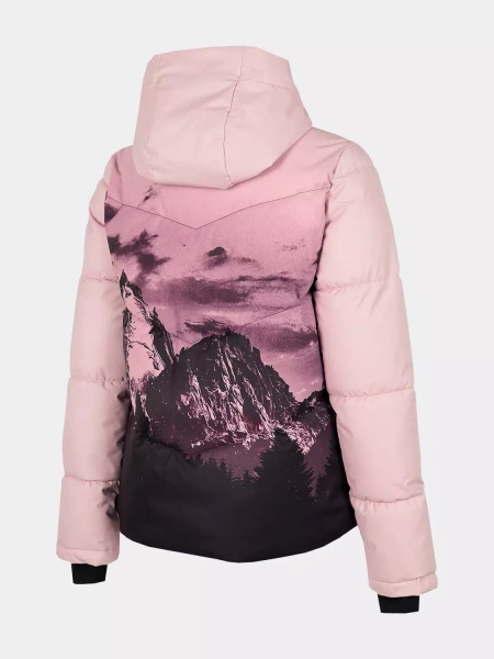 Kurtka damska zimowa puchowa narciarska 4F H4Z22-KUDN004-56S