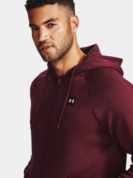 Bluza męska z kapturem rozpinana Under Armour RIVAL FLEECE 1357111-690