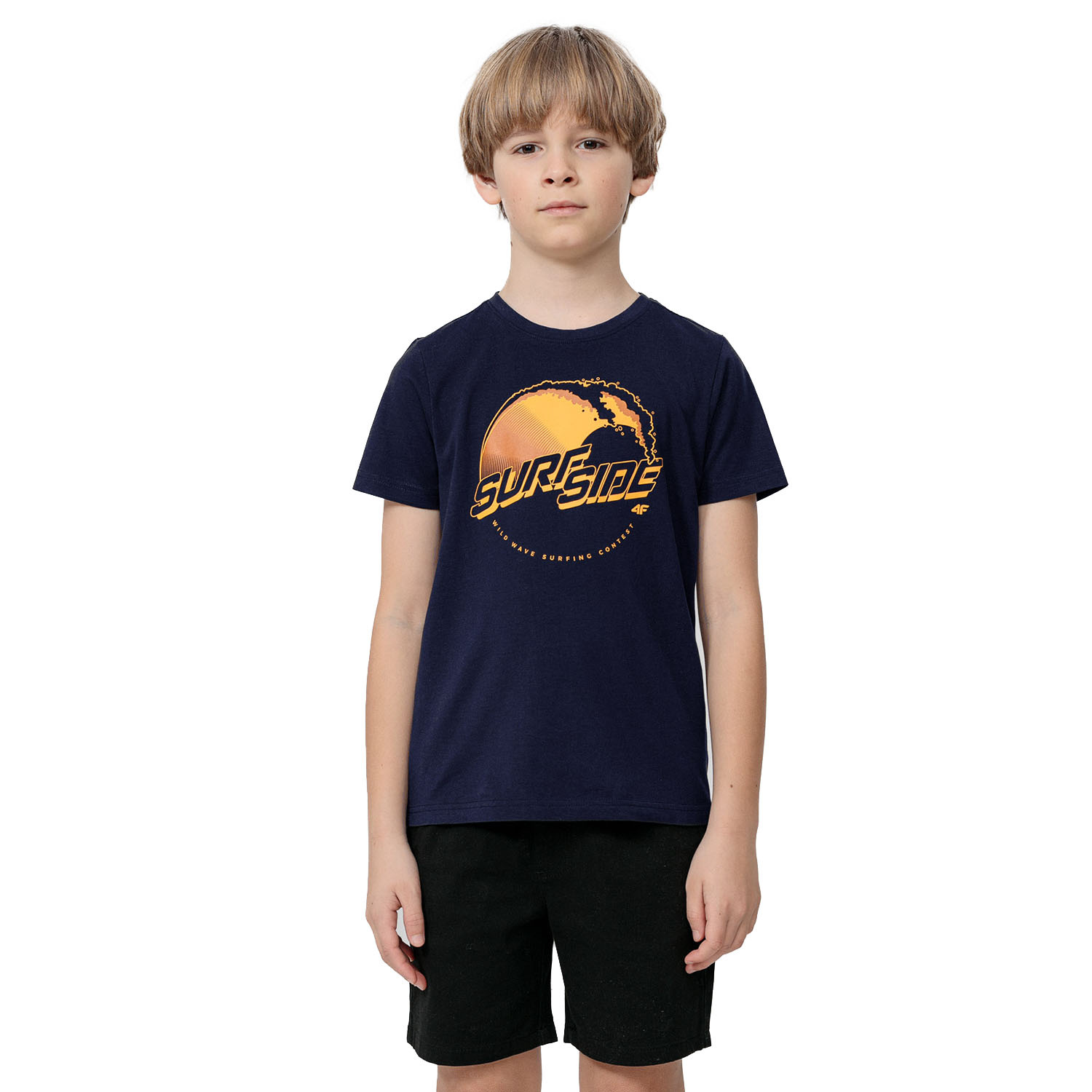 Koszulka dziecięca 4F JUNIOR HJL22-JTSM012-30S