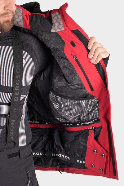 Kurtka męska BERGSON RACE-X RED BRG00036