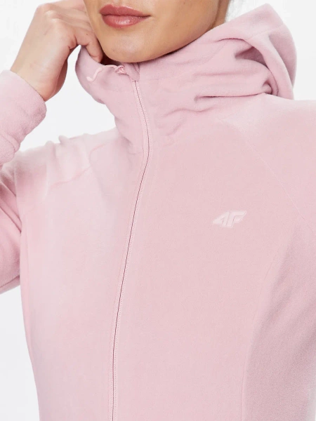 Bluza damska z kapturem rozpinana polarowa 4F H4Z22-PLD351-65S