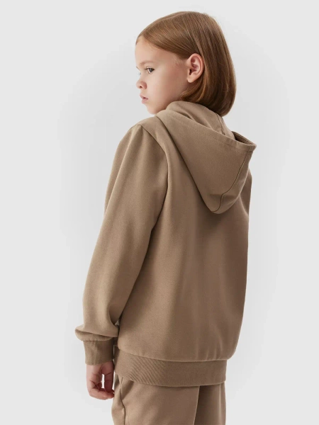 Bluza dziecięca z kapturem rozpinana 4F 4FJAW23TSWSM627-83S