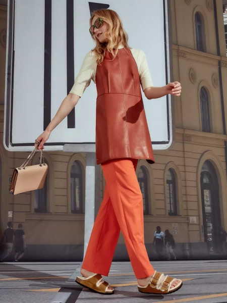 Klapki damskie BIRKENSTOCK ARIZONA SHEARLING MINK 1001135 