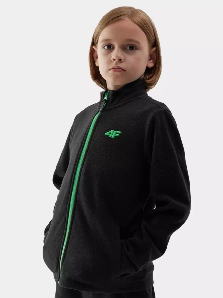 Bluza dziecięca rozpinana polarowa 4F 4FJAW23TFLEM105-20S
