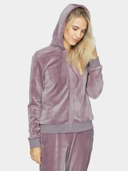 Bluza damska z kapturem rozpinana polarowa 4F H4Z21-BLD024-52S