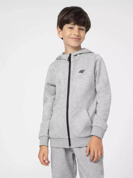 Bluza dziecięca z kapturem rozpinana 4F 4FJSS23TSWSM219-27M