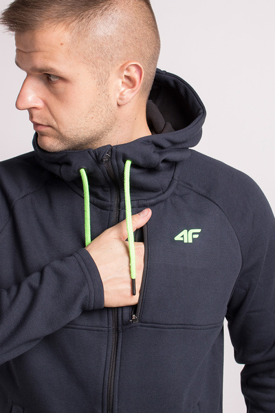 Bluza męska z kapturem rozpinana 4F H4Z18-BLM006-31M