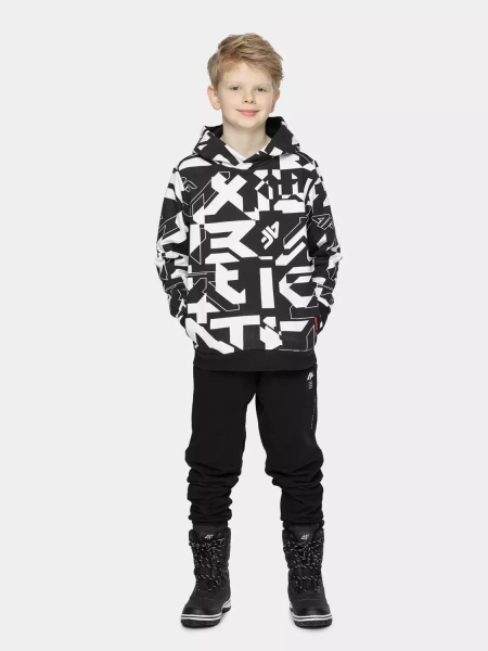 Bluza dziecięca z kapturem 4F 4FJAW22TSWSM499-20S