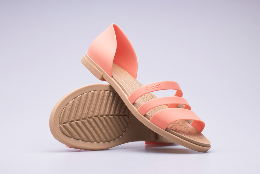 Sandały Crocs Tulum Open Flat W 206109-82R