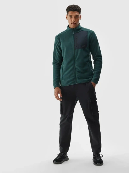 Bluza męska rozpinana polarowa 4F 4FWAW24TFLEM250-40S