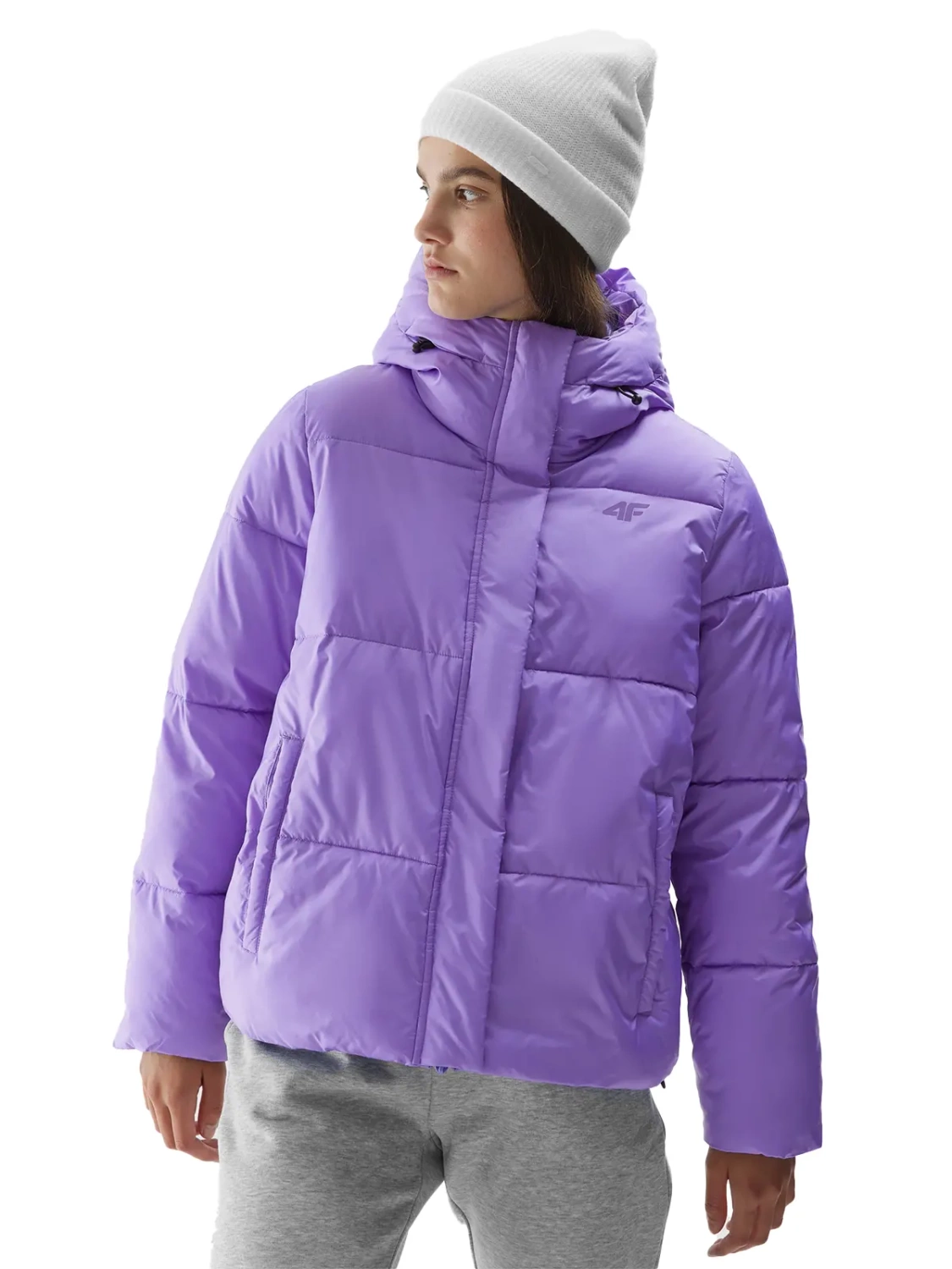 Kurtka damska zimowa puchowa 4F 4FAW23TDJAF234-51S