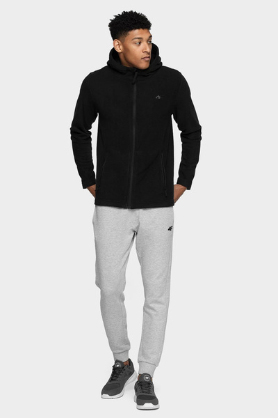 Bluza męska z kapturem rozpinana polarowa 4F NOSH4-PLM002-20S