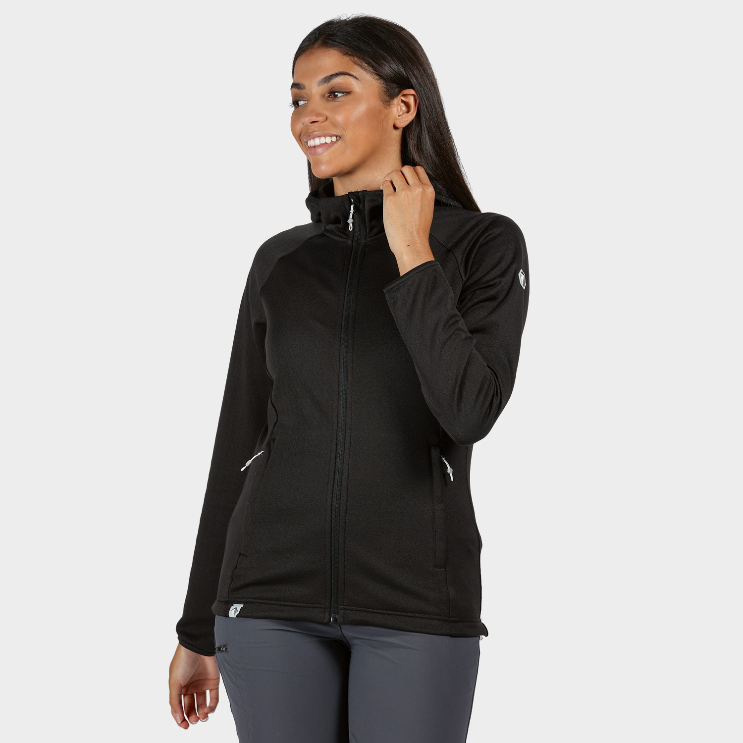 Bluza damska z kapturem rozpinana polarowa REGATTA RWL191-800