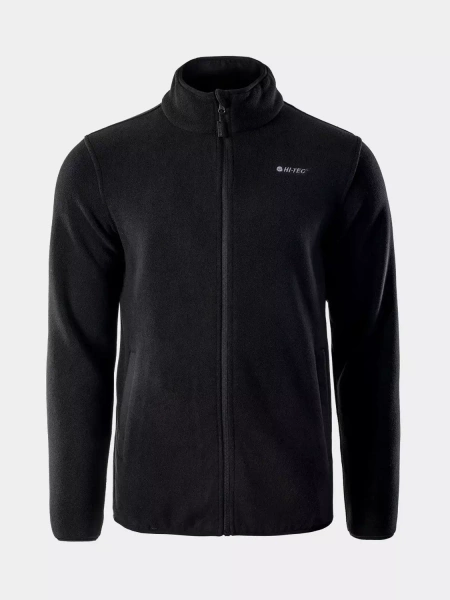 Bluza męska rozpinana polarowa HI-TEC ZOE BLACK