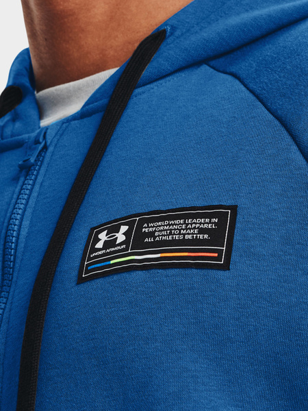 Bluza męska z kapturem rozpinana Under Armour Rival Fleece 1370344-474