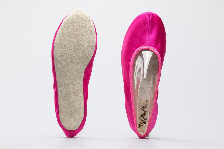 Baletki gimnastyczne IWA 45 cyklamenowe