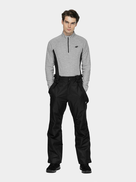 Bluza męska z kapturem rozpinana polarowa 4F H4Z21-BIMP034-27M