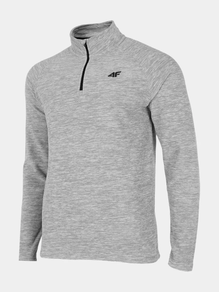 Bluza męska z kapturem rozpinana polarowa 4F H4Z22-BIMP010-27M