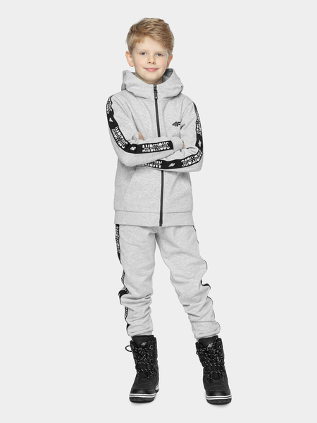 Bluza dziecięca z kapturem rozpinana 4F HJZ21-JBLM003A-27M