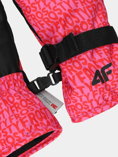 Rękawiczki zimowe dziecięce narciarskie 4F 4FJWAW24AFGLF127-92A