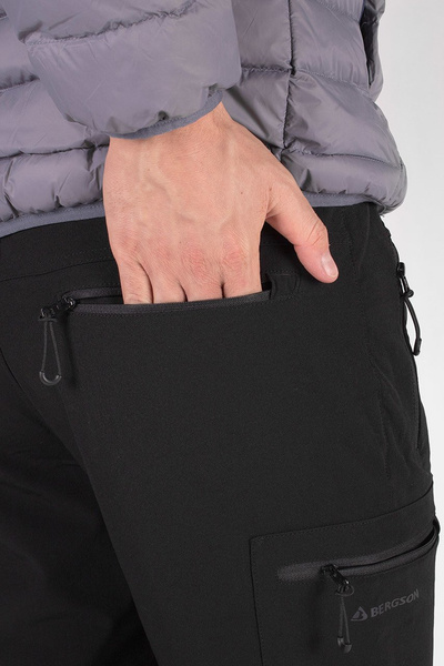 Spodnie męskie trekkingowe BERGSON ASEN 4W BLACK