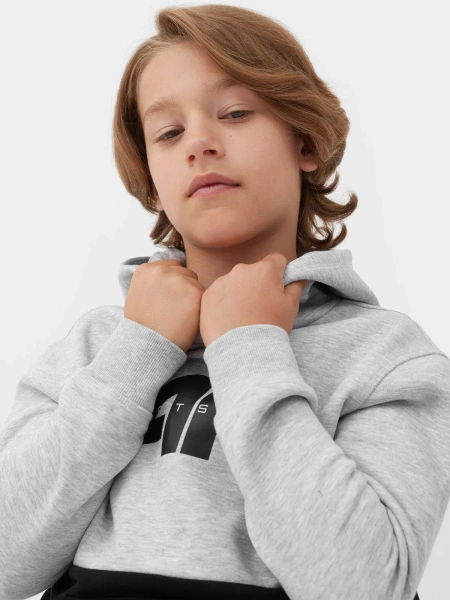 Bluza dziecięca z kapturem 4F 4FJAW23TSWSM628-27M 