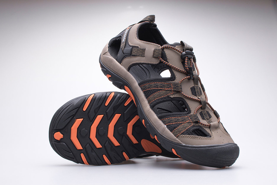 Sandały męskie trekkingowe BERGSON SOBAT Hiking BRG00128 khaki