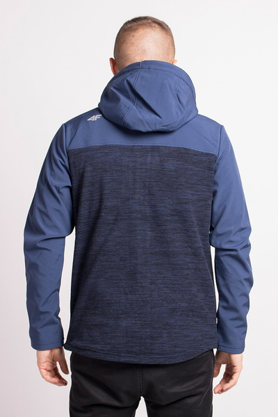 Bluza męska z kapturem rozpinana polarowa 4F H4Z18-PLM003-30M