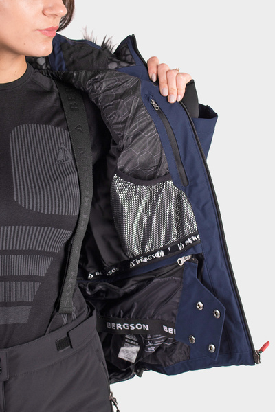 Kurtka damska BERGSON SNOWSWIFT STX NAVY BRG00039