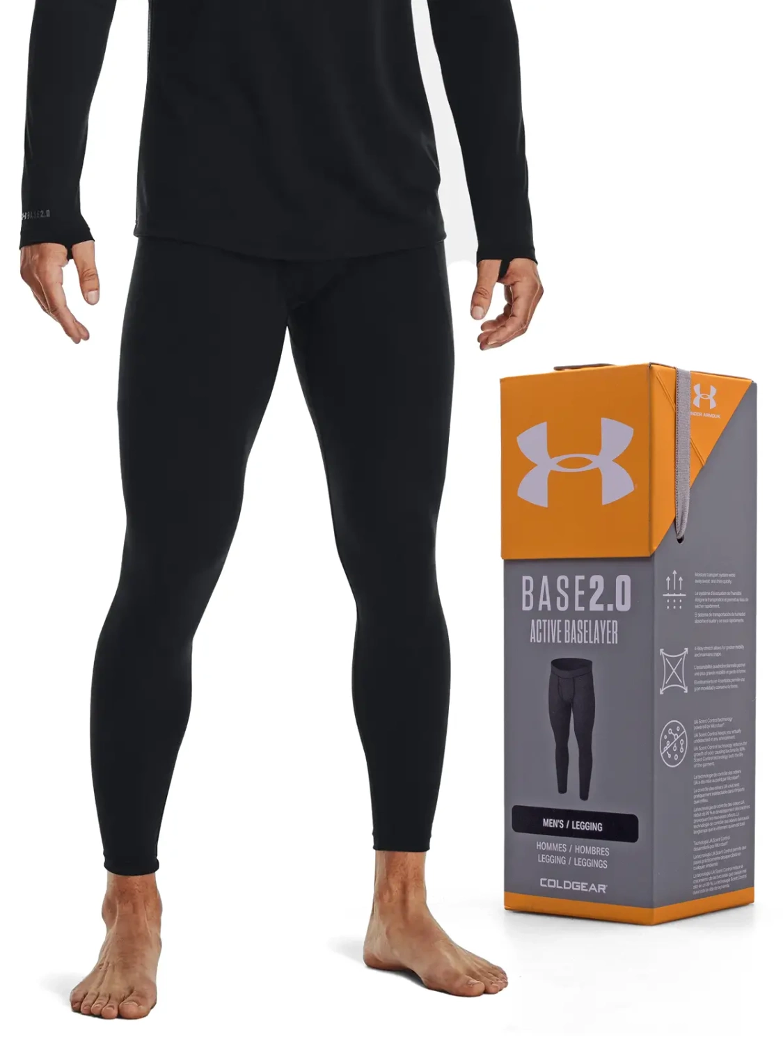 Legginsy męskie Under Armour BASE 2.0 1343247-001